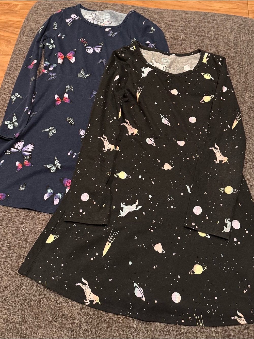 Kid Girls size 7/8 long sleeve Dresses Wonder Nation Bundle $15